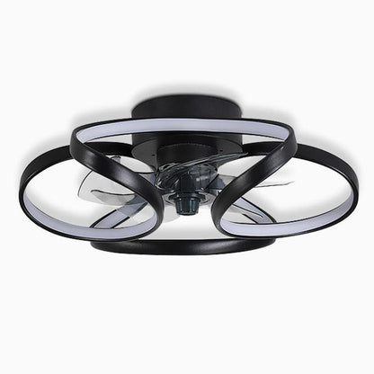 Modern LED Ceiling Fan with Flowers – Stylish and Functional
