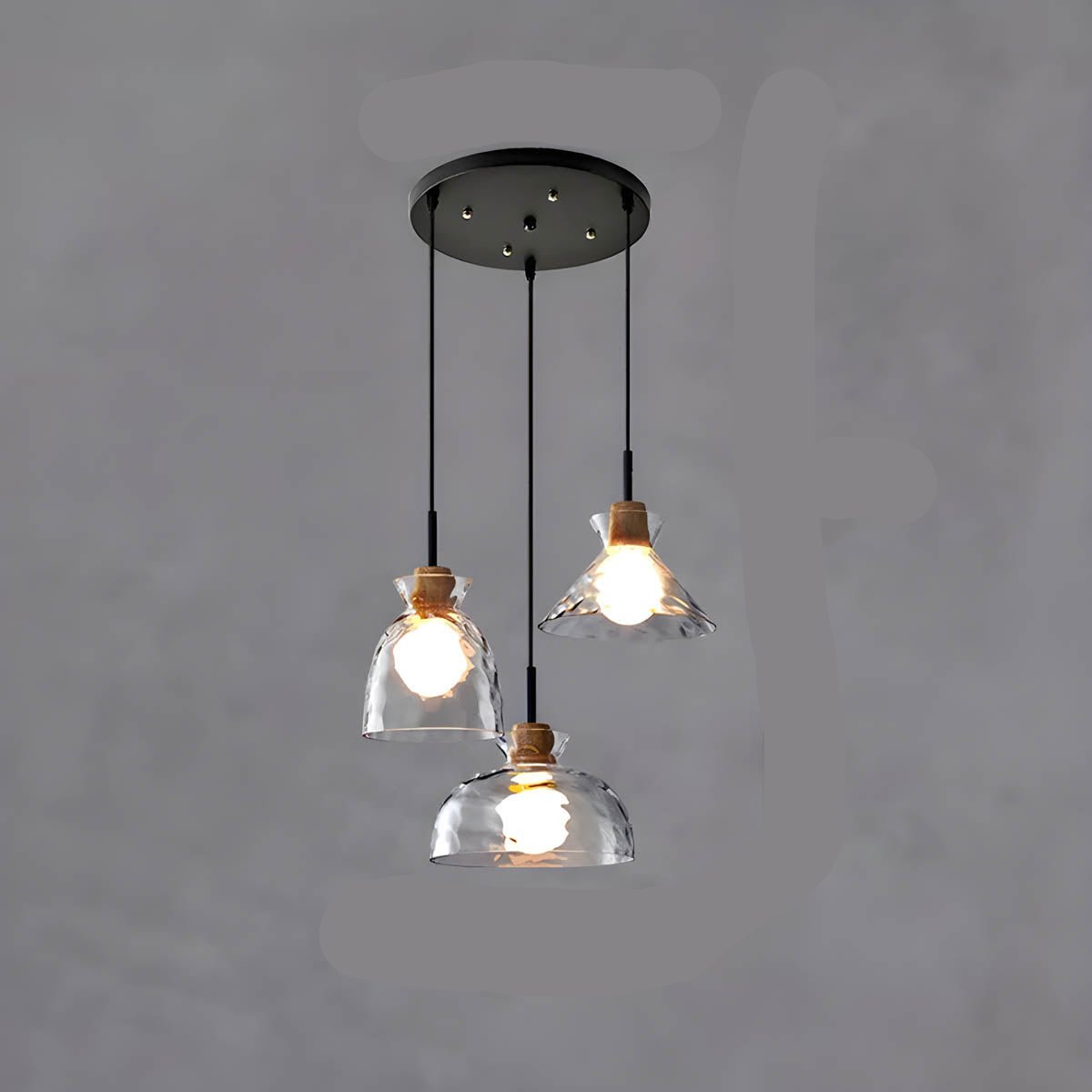 Candelabru de lux din sticlă, cu eleganță atemporală