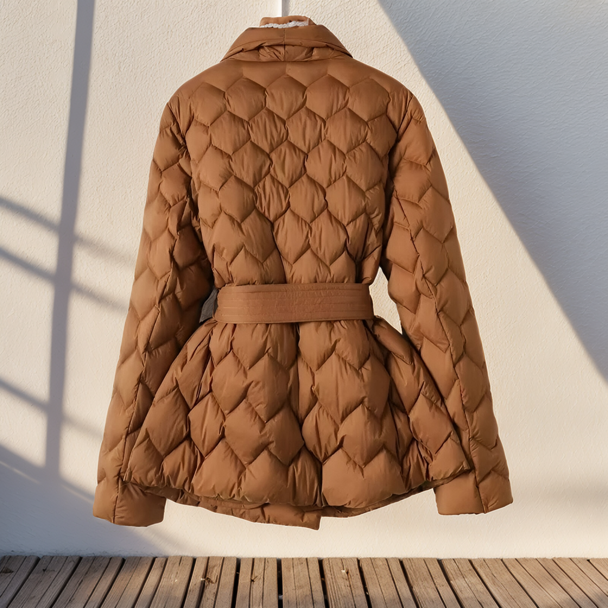 Sophie-gewatteerde jas – stijlvol, warm en elegant