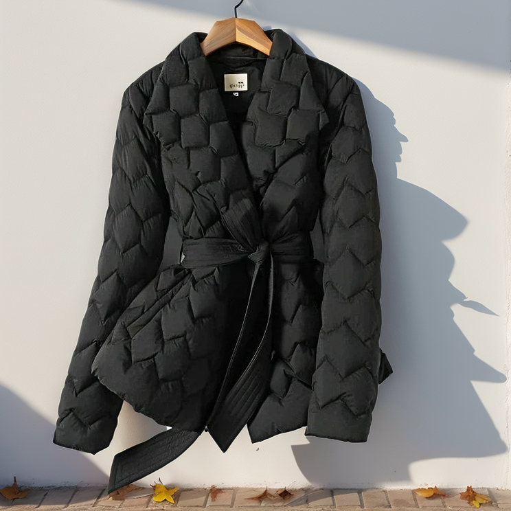 Sophie-gewatteerde jas – stijlvol, warm en elegant