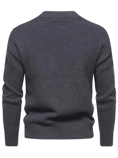 Thick Knitted Jumper with Jacquard Pattern