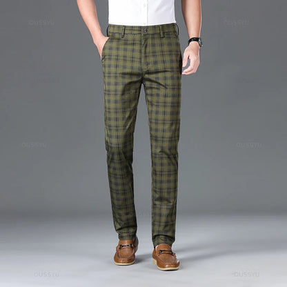 Thijs | Classic Checked Men's Trousers