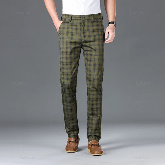 Thijs | Classic Checked Men's Trousers