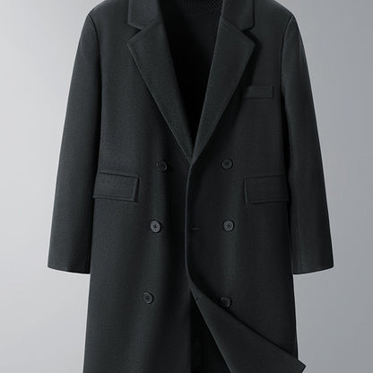 Thijs | Warm Men's Double Winter Coat with Pockets