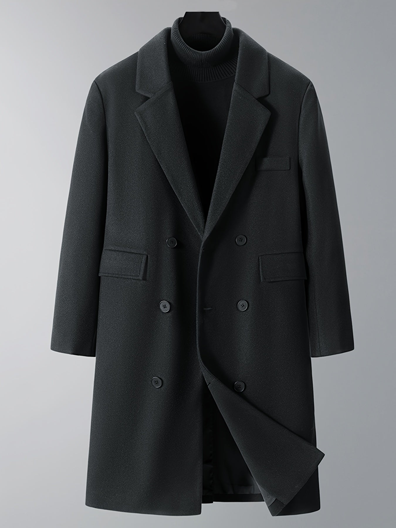 Thijs | Warm Men's Double Winter Coat with Pockets
