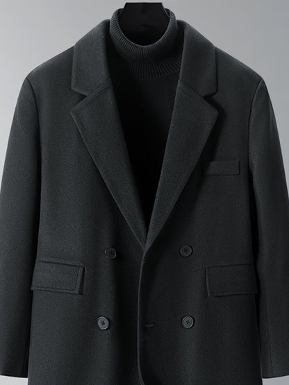Thijs | Warm Men's Double Winter Coat with Pockets