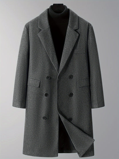 Thijs | Warm Men's Double Winter Coat with Pockets