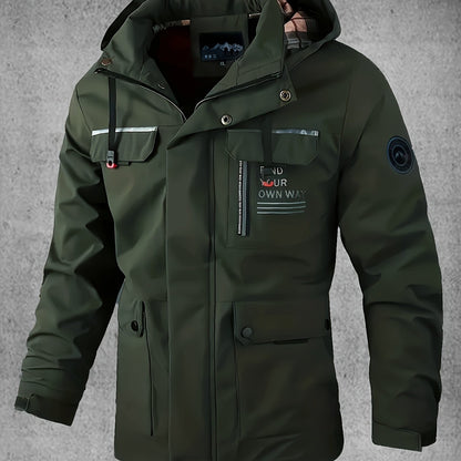 Thijs | Waterproof & windproof men's softshell jacket with hood and multiple pockets