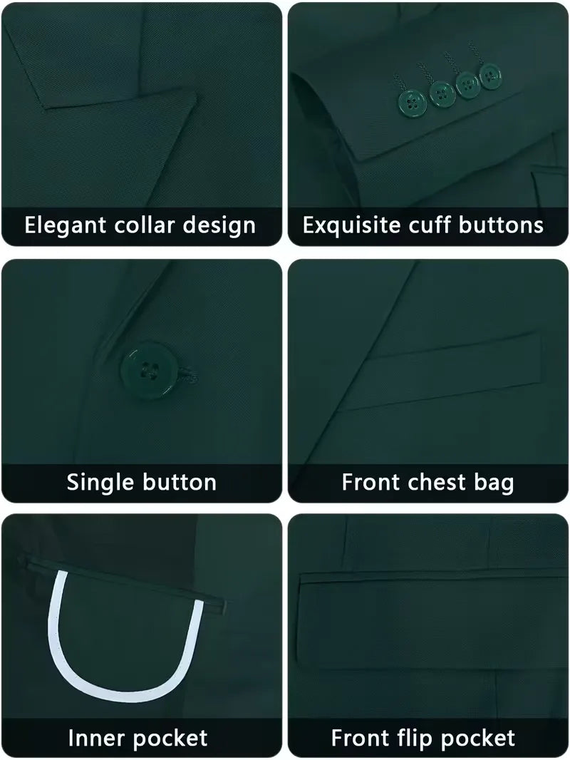 Three-Piece Slim Fit Suit