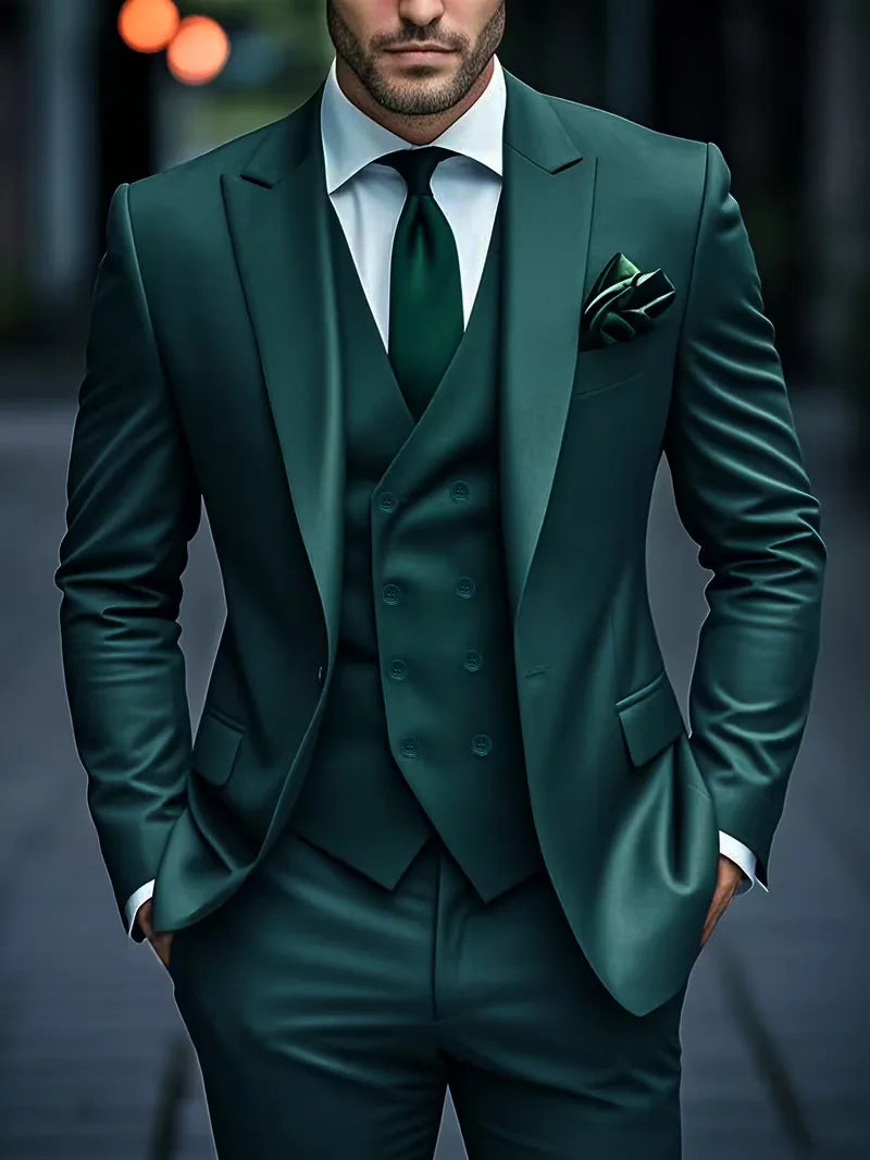 Three-Piece Slim Fit Suit