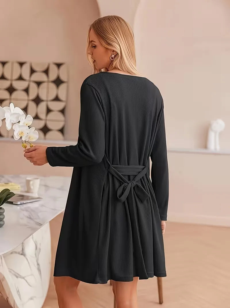 Three-piece set with waffle texture