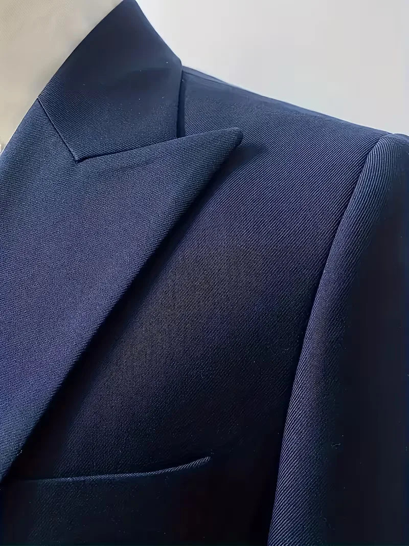 Three-piece suit with slim fit