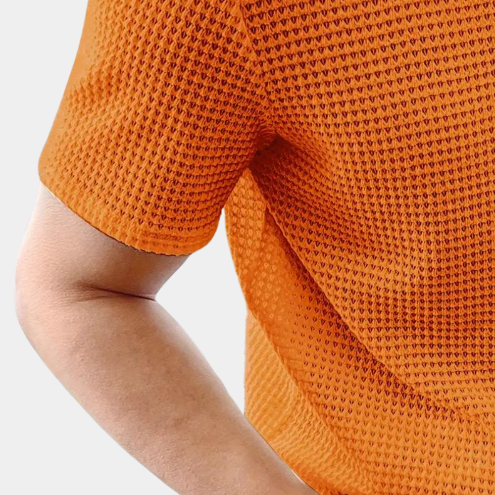 Tim | Orange Summer T-Shirt for Men