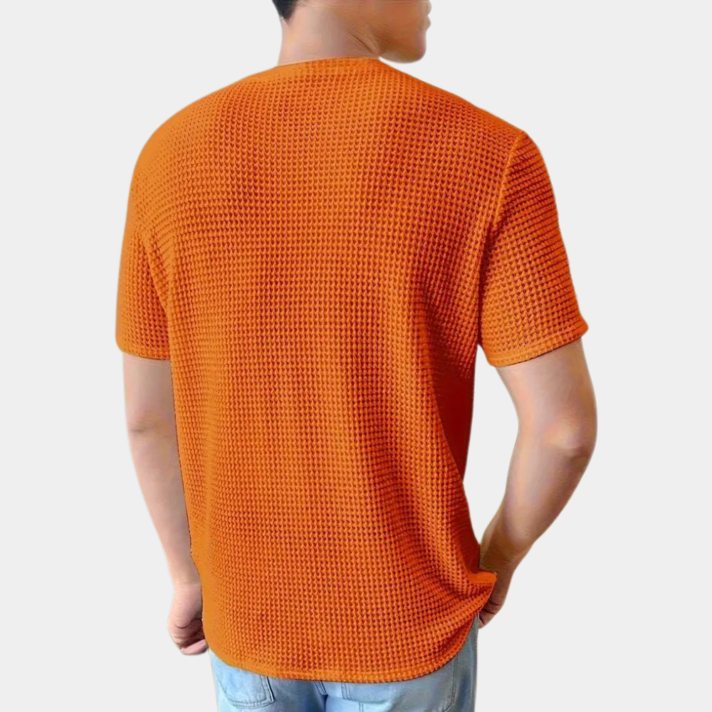 Tim | Orange Summer T-Shirt for Men