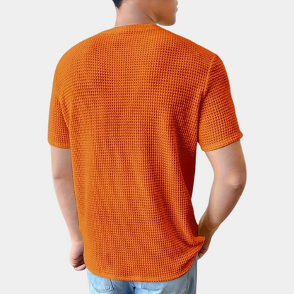 Tim | Orange Summer T-Shirt for Men