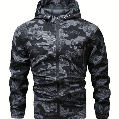 Tom | Colour Block Hooded Zip-Up Jacket for Men