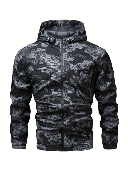 Tom | Colour Block Hooded Zip-Up Jacket for Men