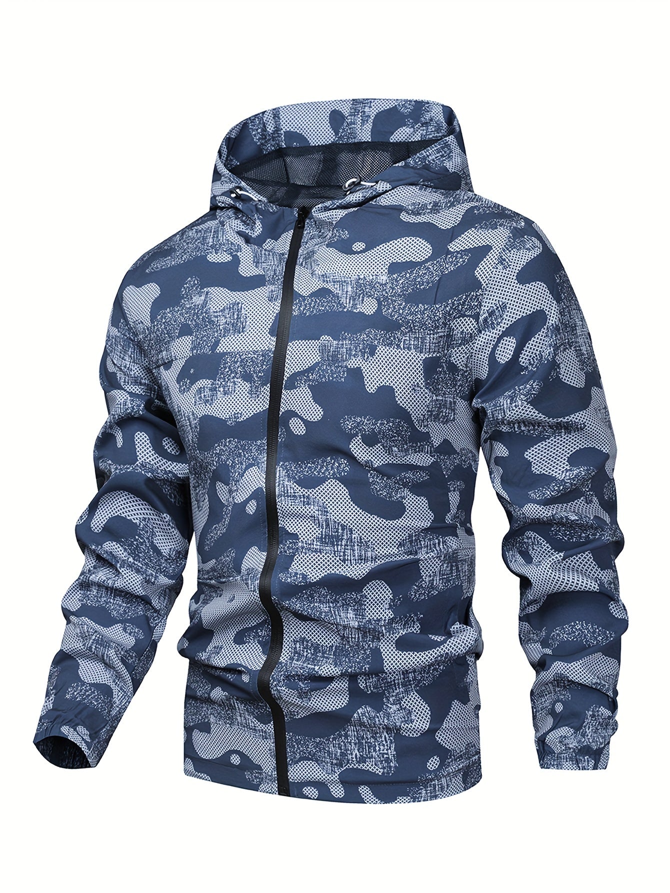 Tom | Colour Block Hooded Zip-Up Jacket for Men