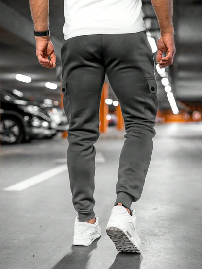 Tom | Men's Jogging Trousers with Turn-Up Pocket