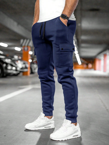 Tom | Men's Jogging Trousers with Turn-Up Pocket