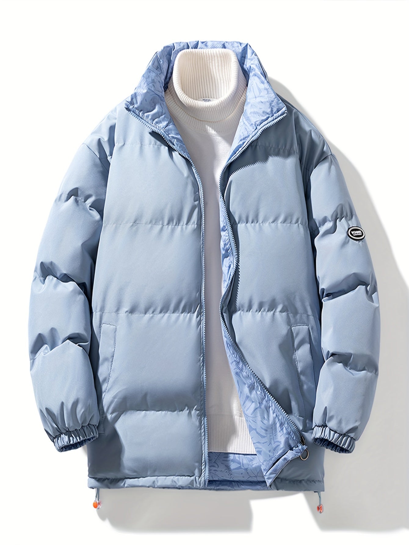 Tom | Reversible Thick Jacket with Stand-Up Collar and Long Sleeves