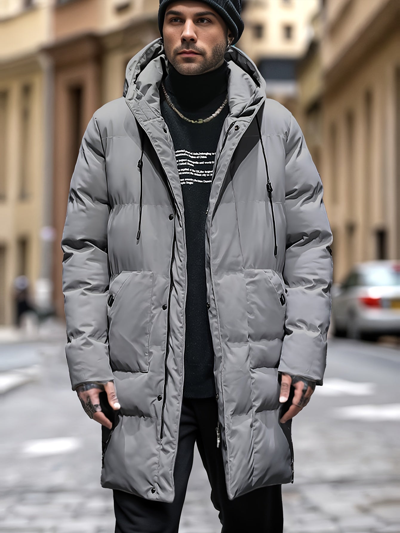 Tom | Warm winter parka with hood and pockets