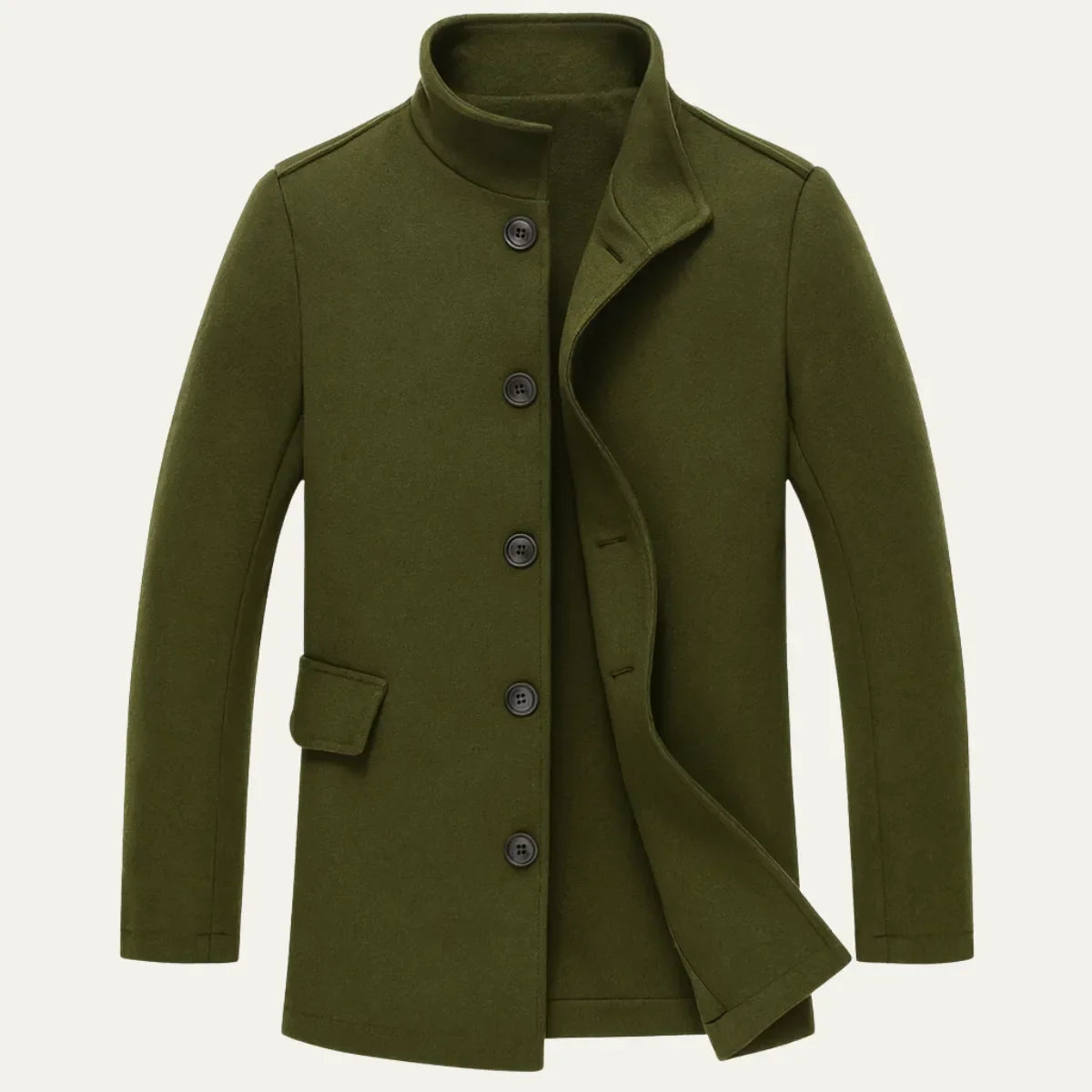 Tommy | Slim fit jacket with stand-up collar and button closure