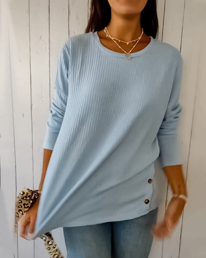 Top with long sleeves and round neck
