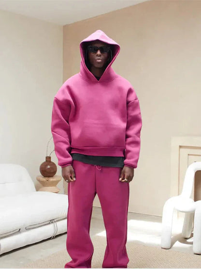 Survêtement avec sweat à capuche et pantalon coupe ample