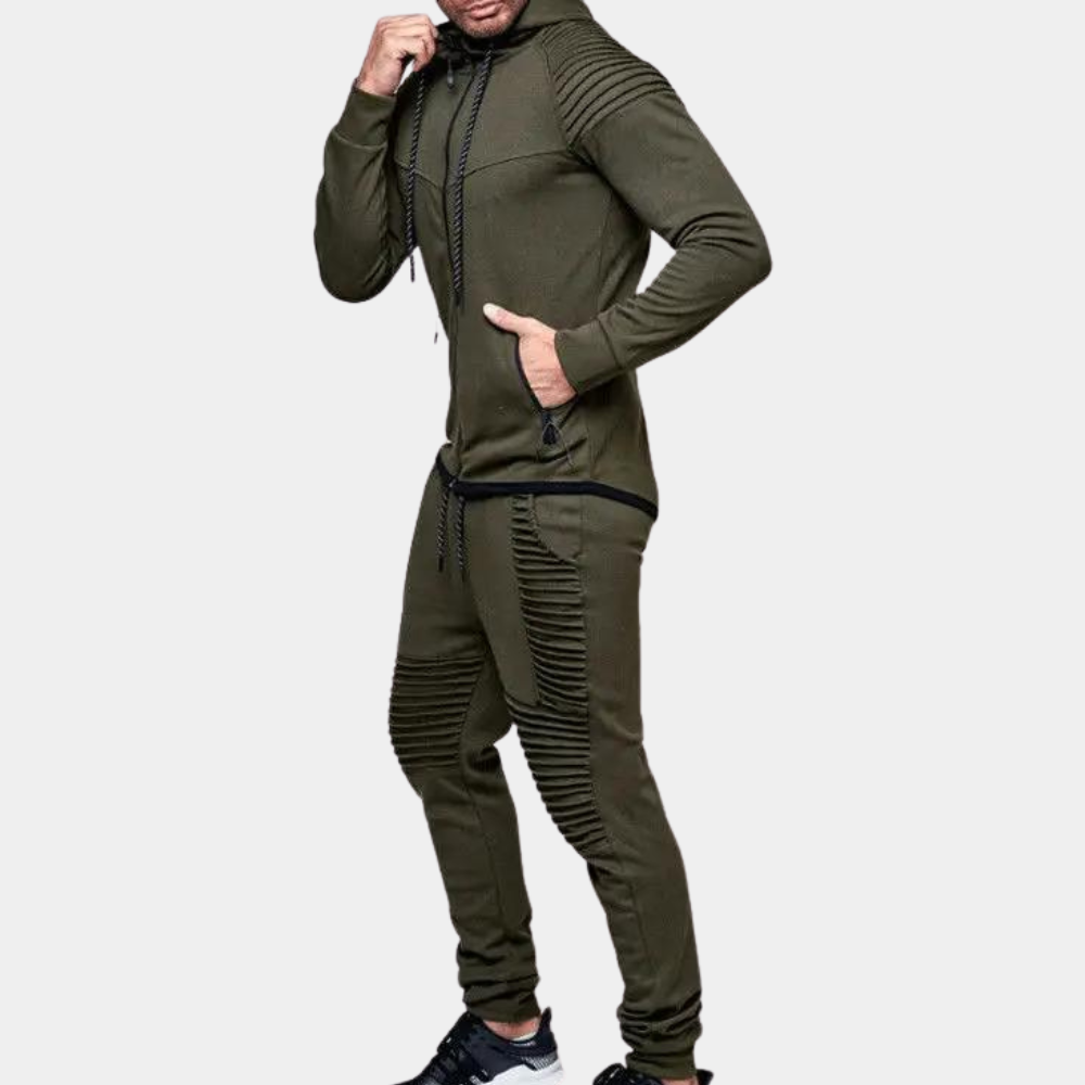 Lino - Casual tracksuit with hood for men