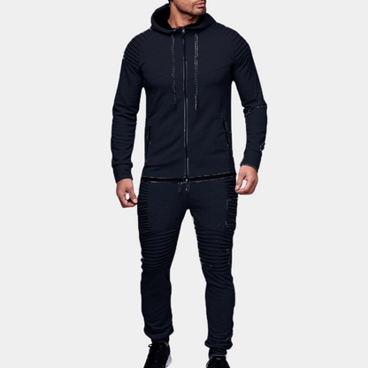 Lino - Casual tracksuit with hood for men
