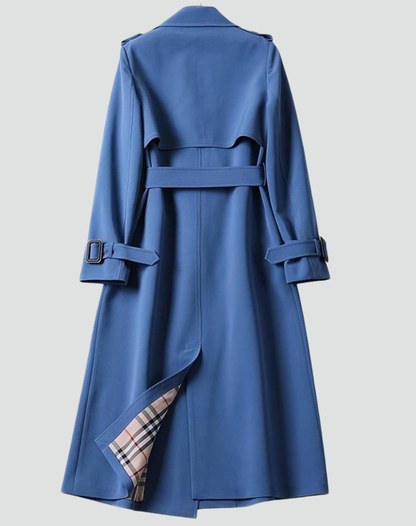 Waterdichte lange trenchcoat met ceintuur voor dames