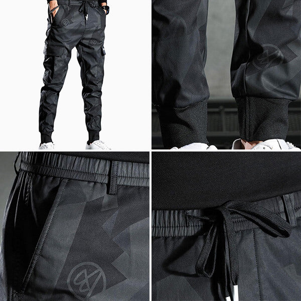 Schwarze Cargohose mit Streetwear-Charakter und bequemer Passform