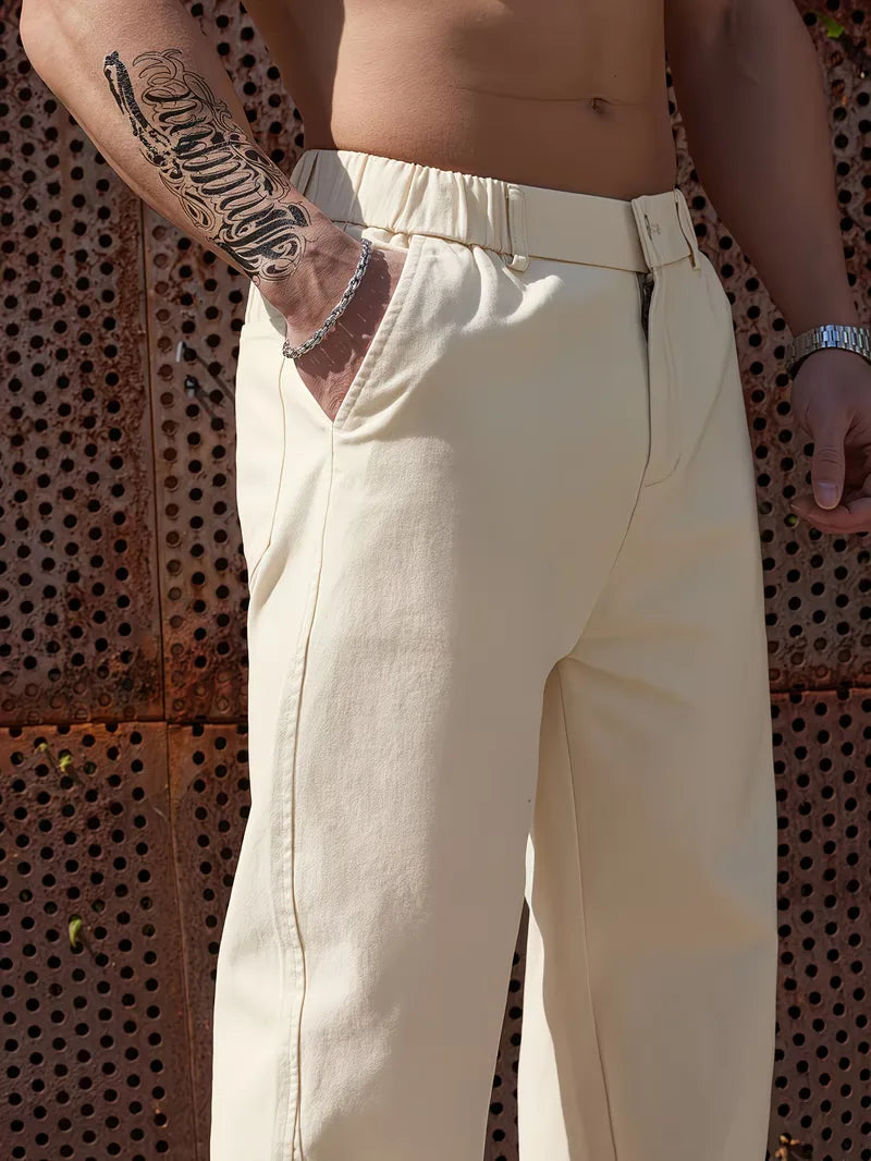 Trousers with Elastic Waistband