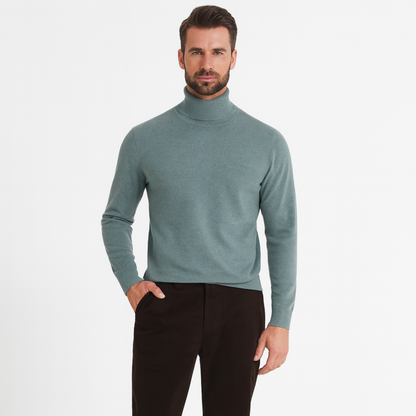 Pull à col roulé haut et manches longues