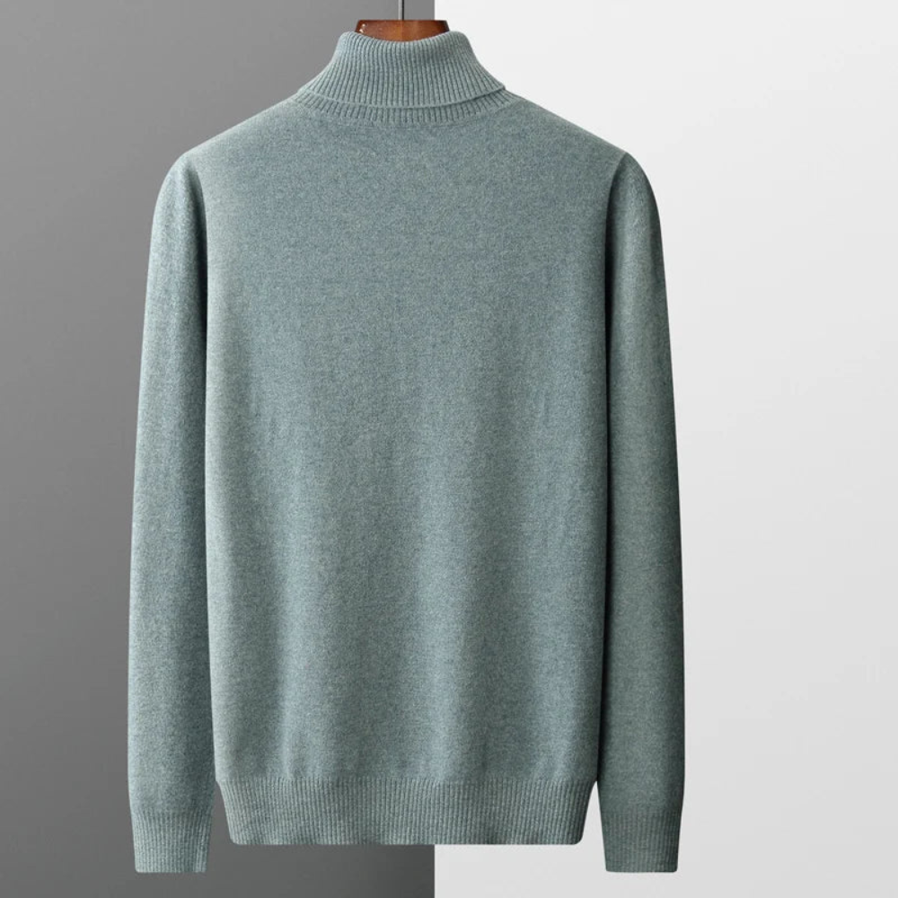 Pull à col roulé haut et manches longues