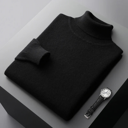 Pull à col roulé haut et manches longues