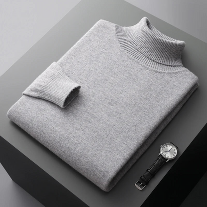 Pull à col roulé haut et manches longues