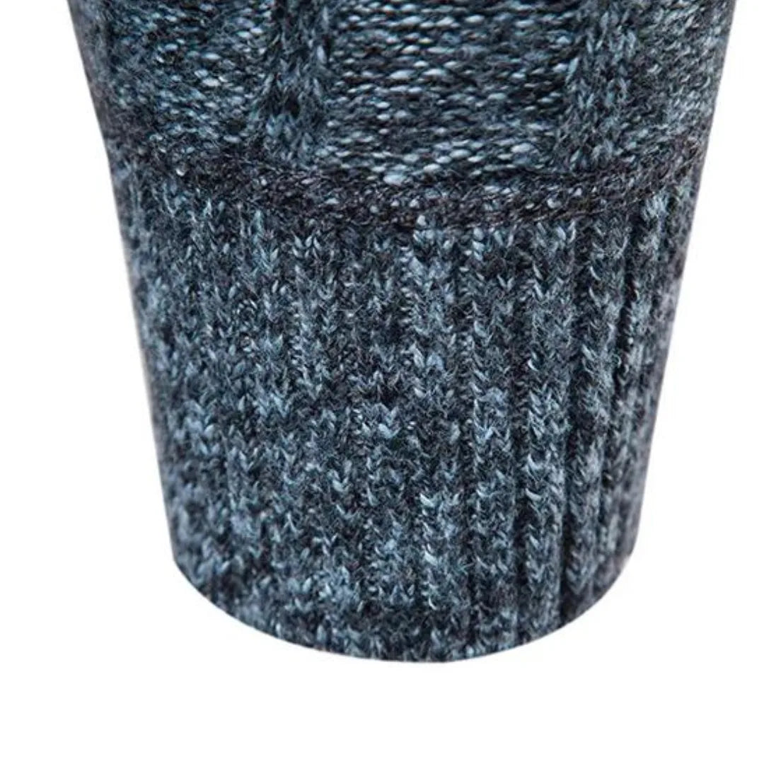 Hugo | Jumper with Quarter Zip and Stand-Up Collar