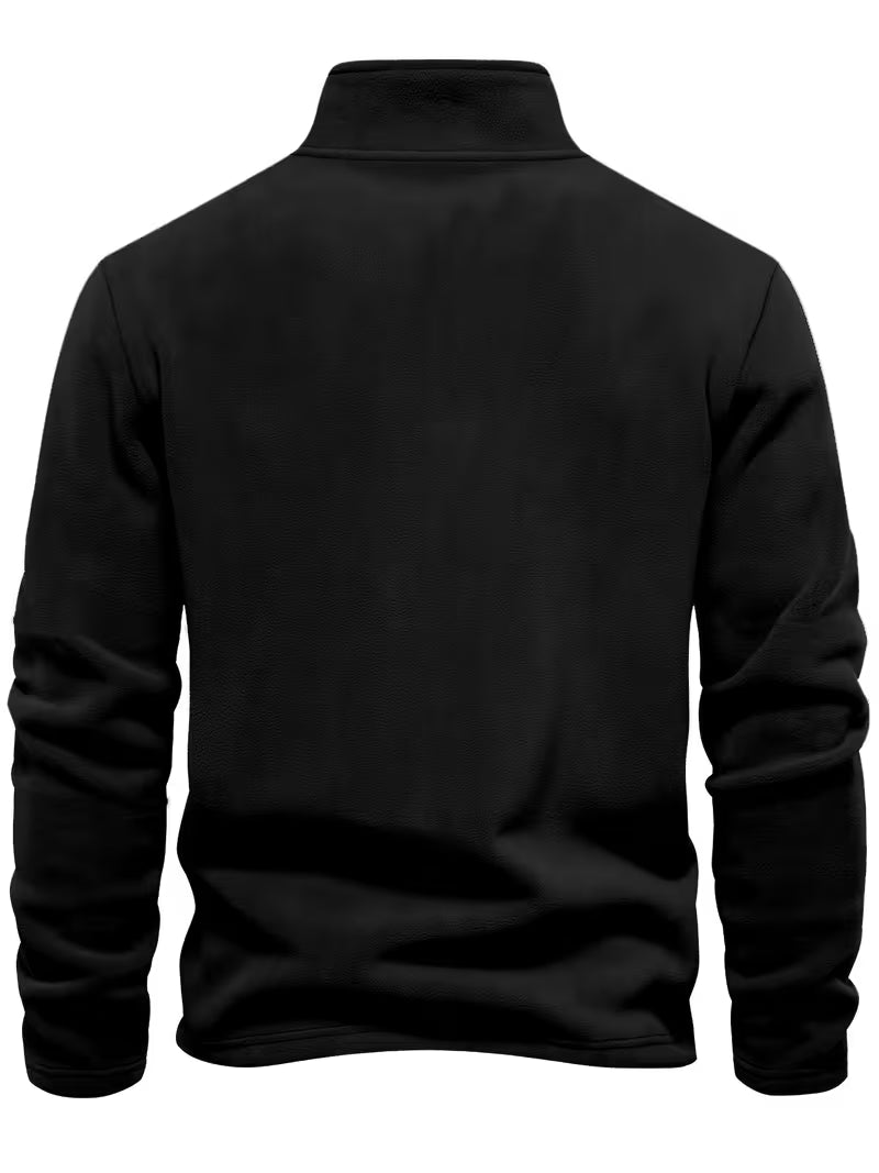 Pull à col montant avec demi-fermeture éclair