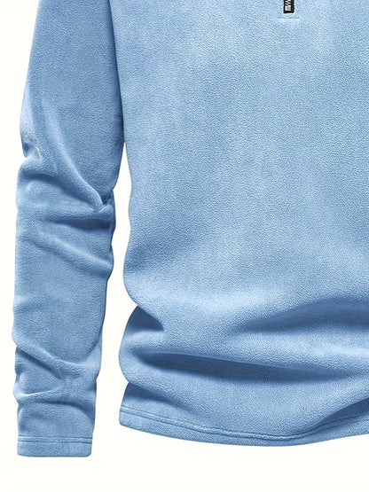 Pull à col montant avec demi-fermeture éclair