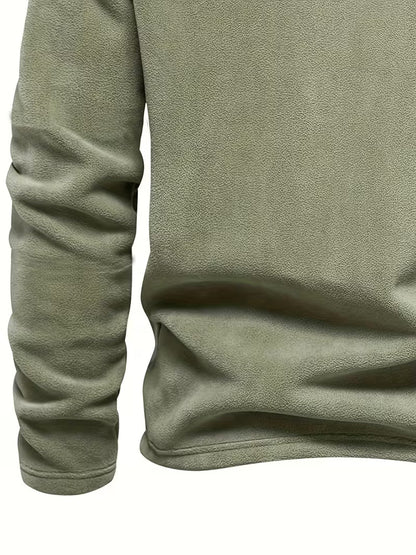 Pull à col montant avec demi-fermeture éclair