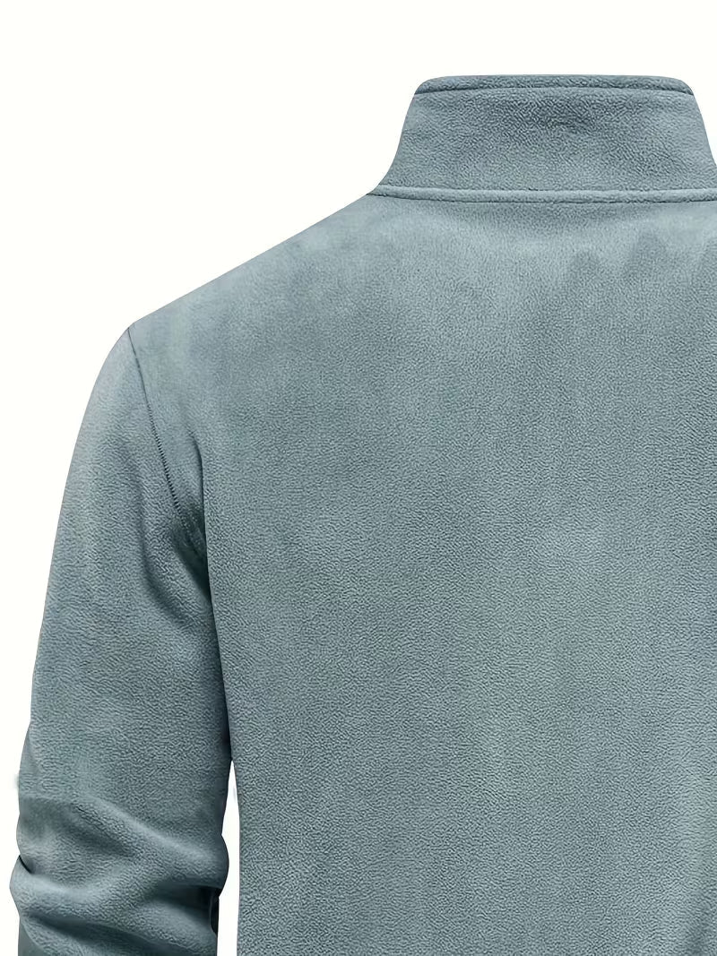 Pull à col montant avec demi-fermeture éclair