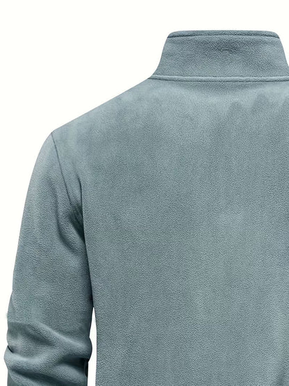 Pull à col montant avec demi-fermeture éclair