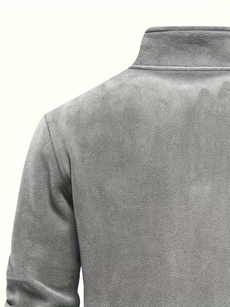 Pull à col montant avec demi-fermeture éclair
