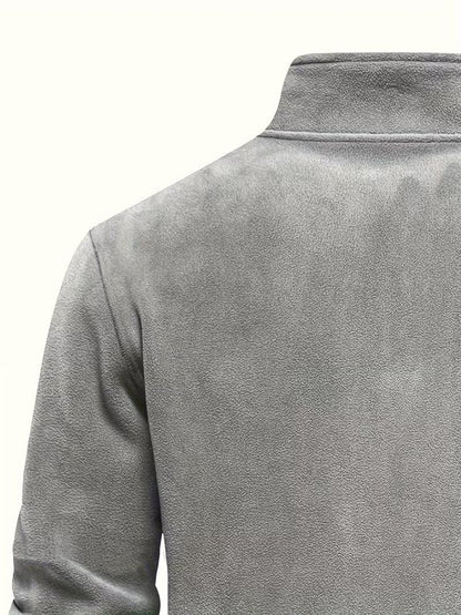 Pull à col montant avec demi-fermeture éclair