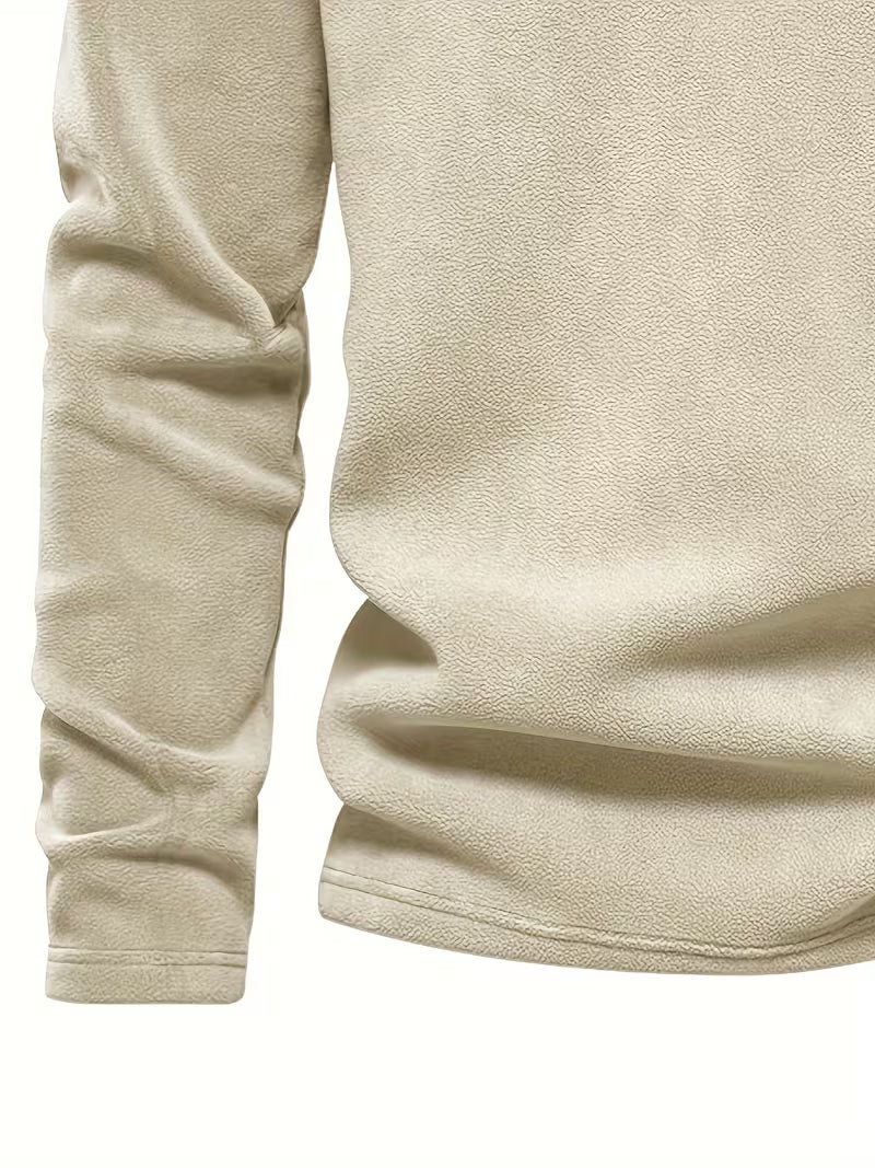 Pull à col montant avec demi-fermeture éclair