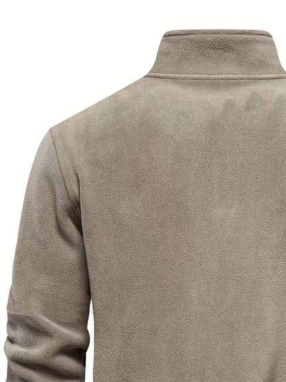 Pull à col montant avec demi-fermeture éclair