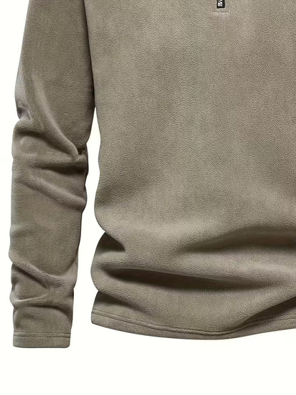 Pull à col montant avec demi-fermeture éclair