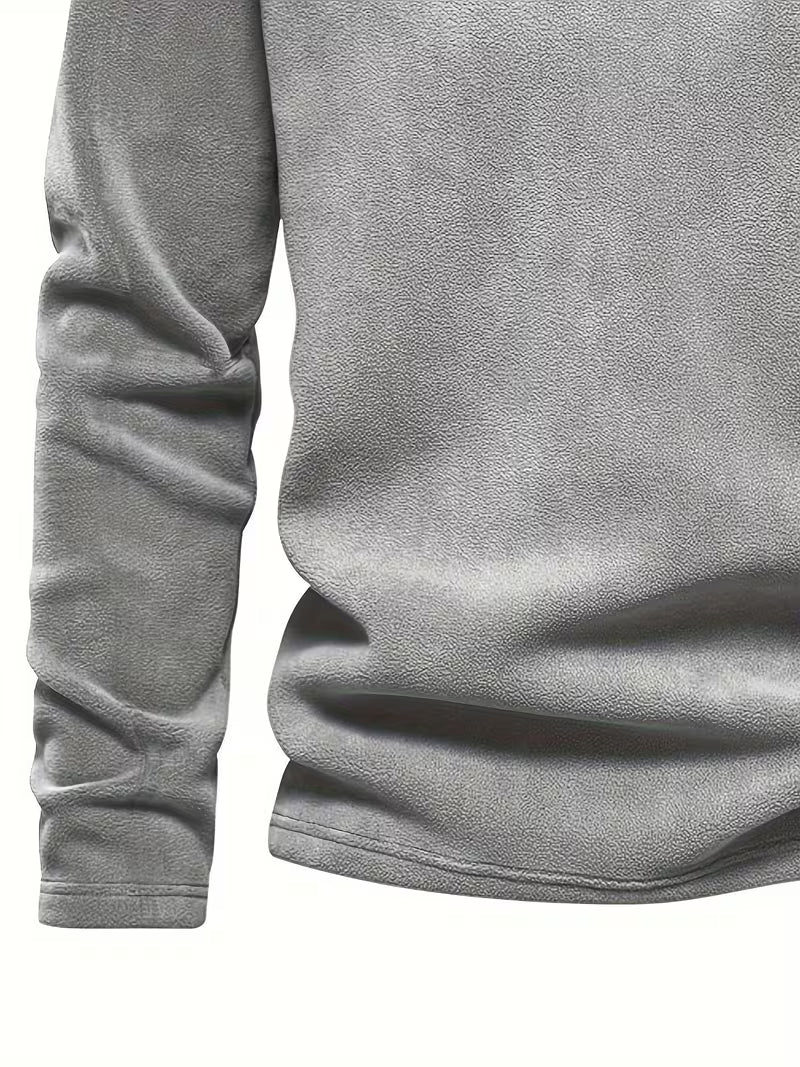 Pull à col montant avec demi-fermeture éclair